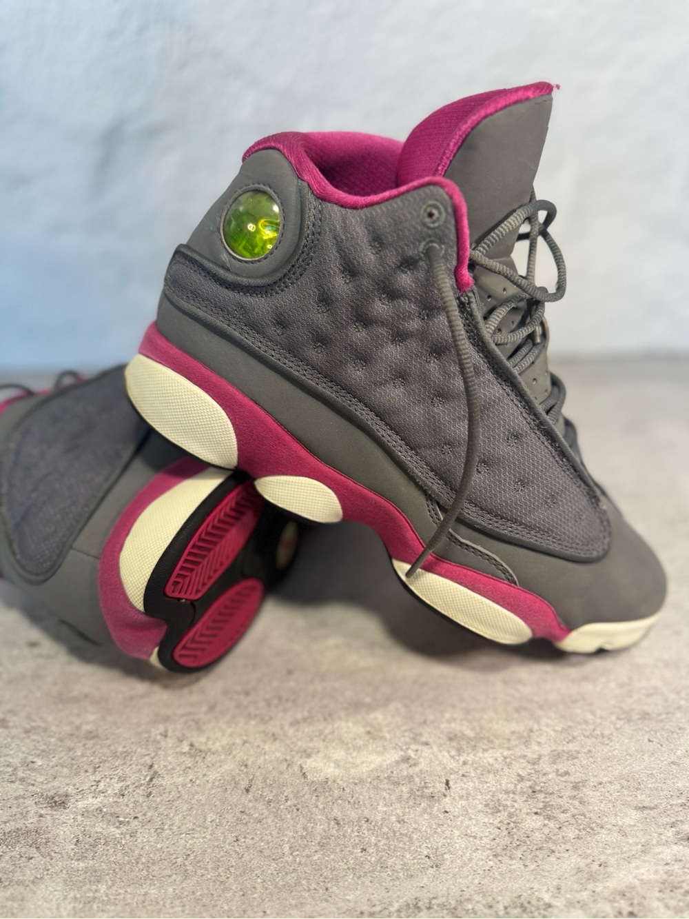 Nike Air Jordan 13, Grey Fusion Pink, 439358-029, Size: 6Y
